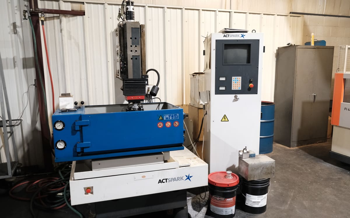 ActSpark sinker EDM with its control